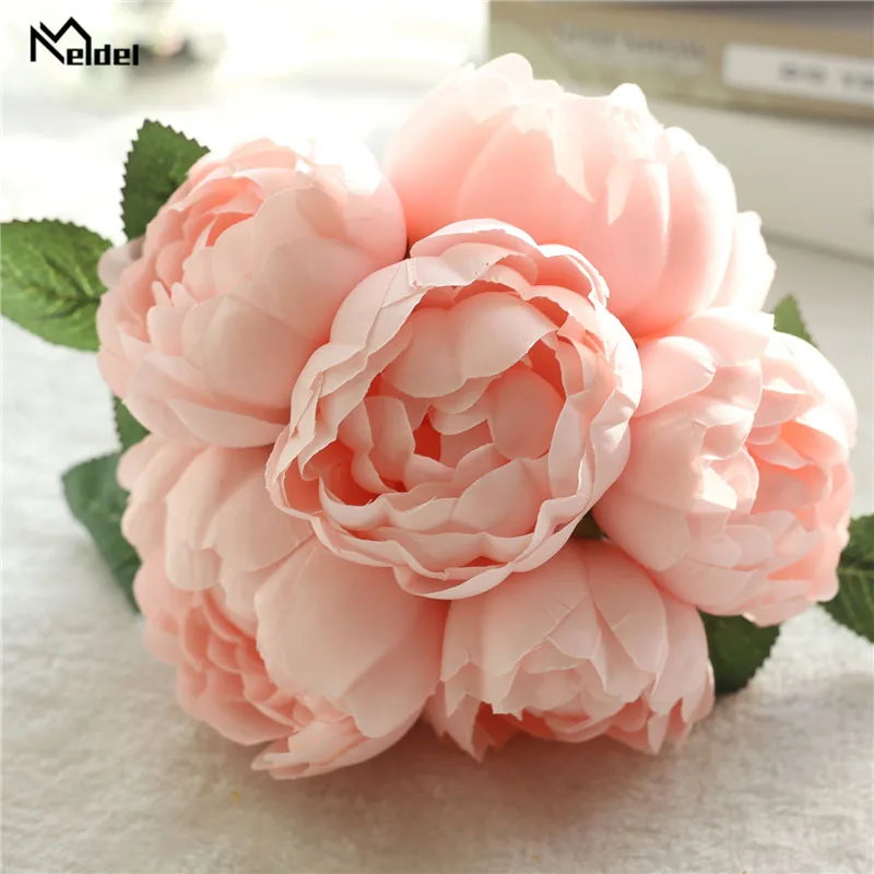 Букет невесты Meldel искусственный цветок Розовый пион сделай сам украшение для