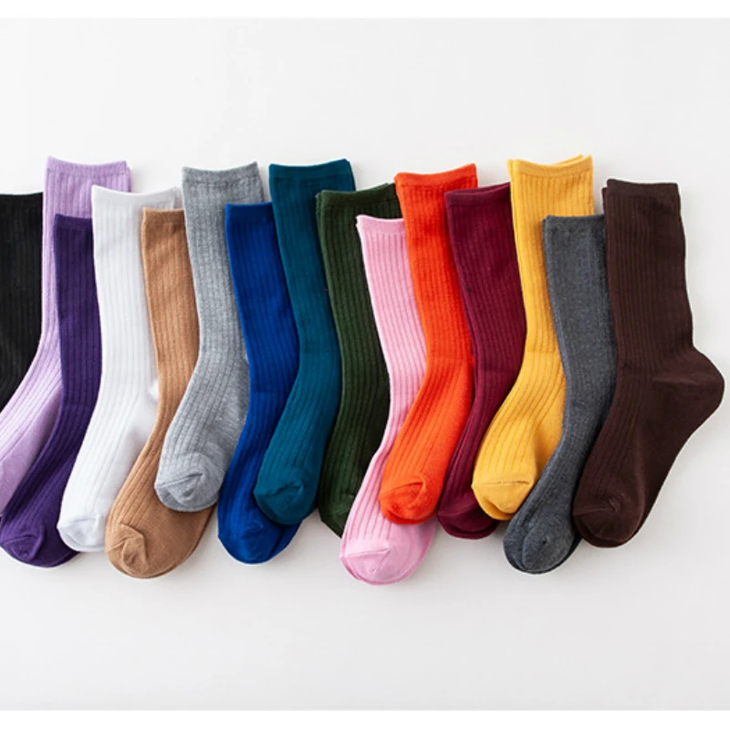 Женские свободные носки в стиле Харадзюку японский хлопок уличная высокого