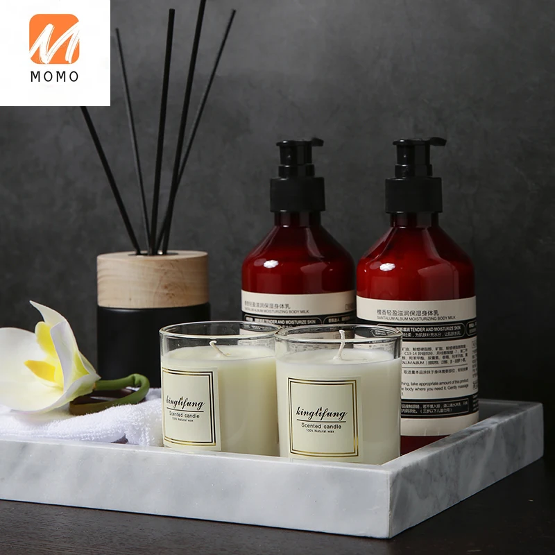 

Bathroom Model Room Bathroom Bathroom Decoration Light Luxury Body Lotion Aromatherapy Candle Cup Set Combination Soft Package