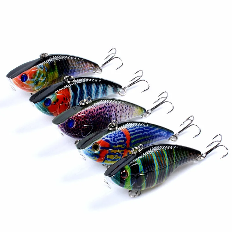 

Fishing for Lures Painted Superbait Vib Lure 5 Color Plastic Hard Bait Hot Selling Fishing Gear Crank Bait Fishing Accessories