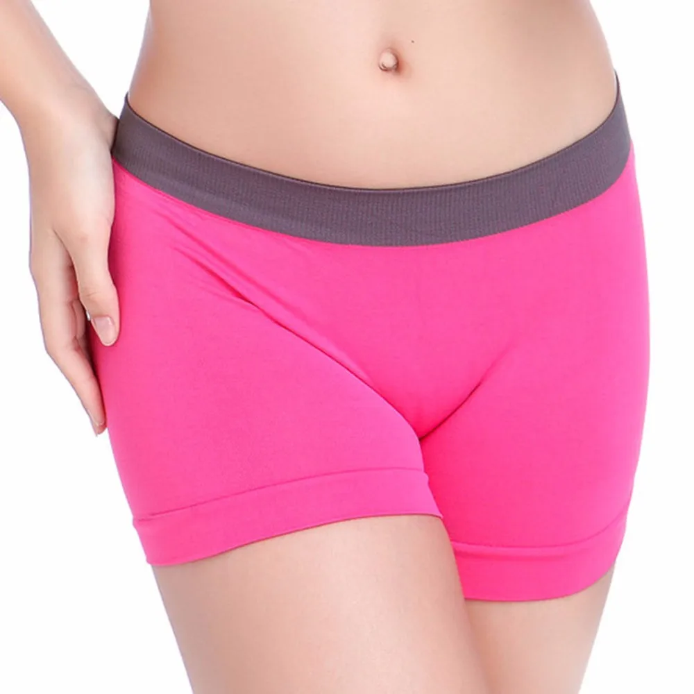 

Women Safety Shorts Pants Seamless Nylon High Waist Panties Seamless Anti Emptied Boyshorts Pants Girls Slimming Underwear