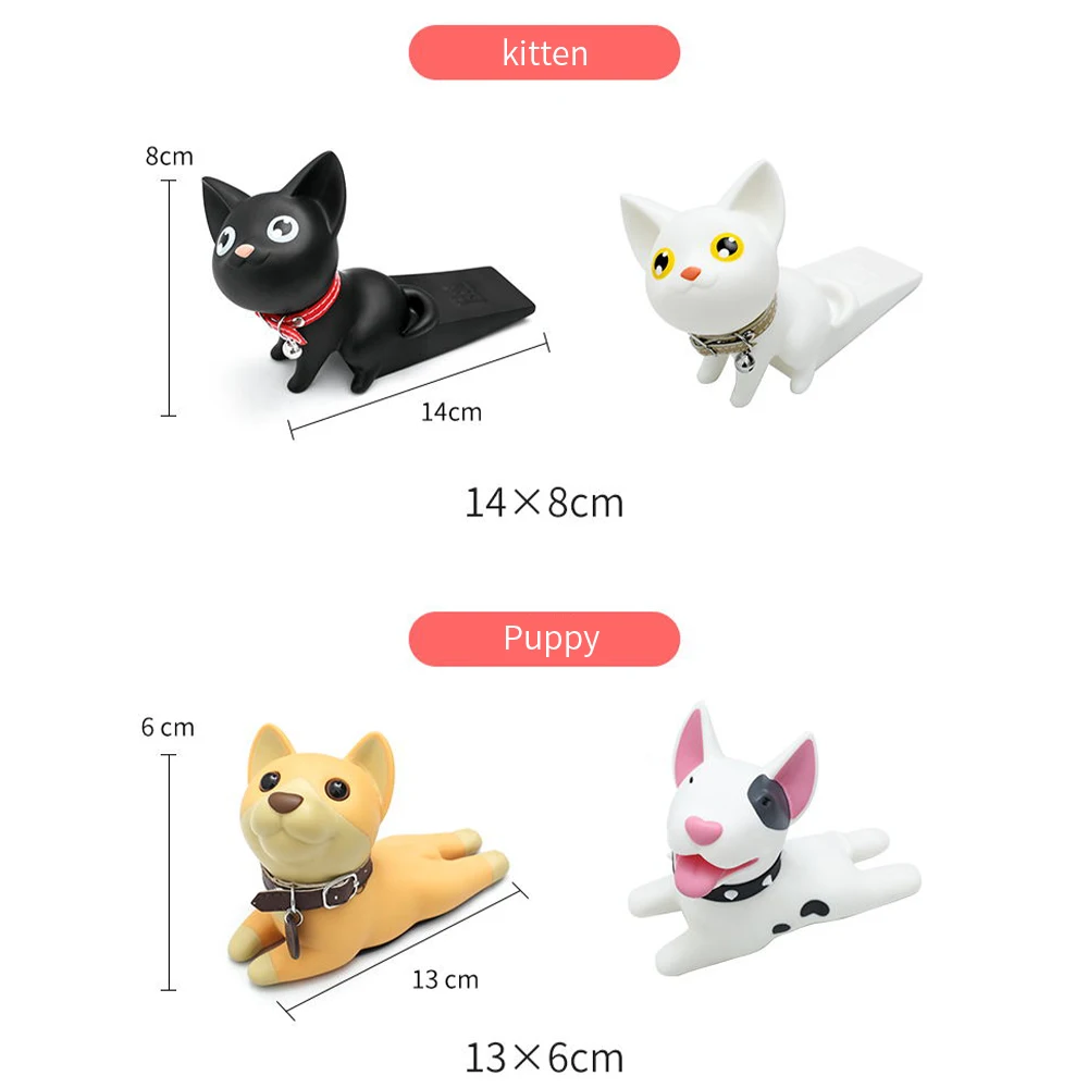 

Safety Creative Cartoon Silicone Door Stopper Wedge Door Catcher Block Home Office Children Security Door Card Baby Protect