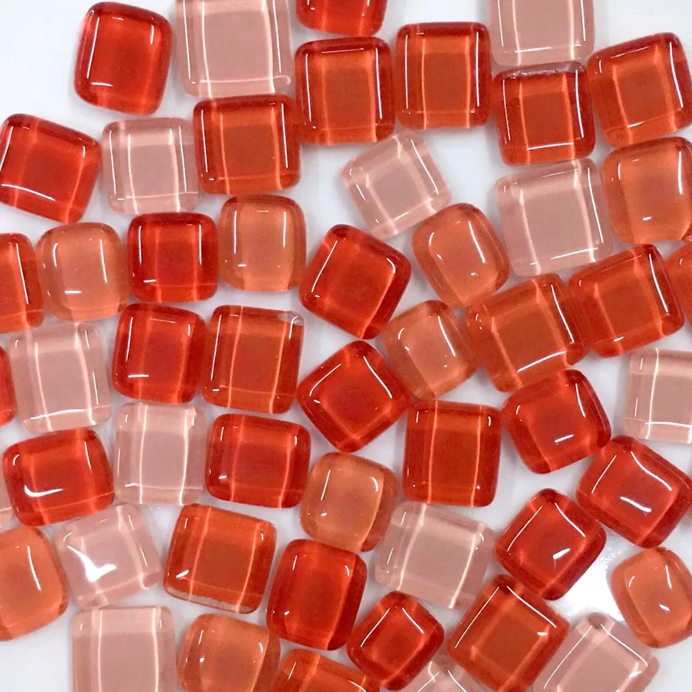 Многоцветная стеклянная мозаичная плитка квадратная многоугольная DIY искусство