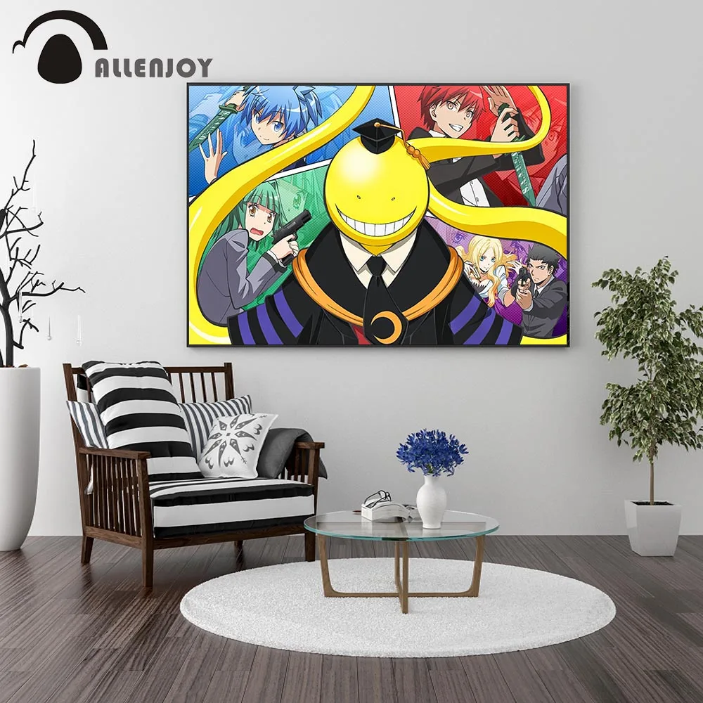 Allenjoy классная живопись известные Японские Аниме комиксы кампус тематические