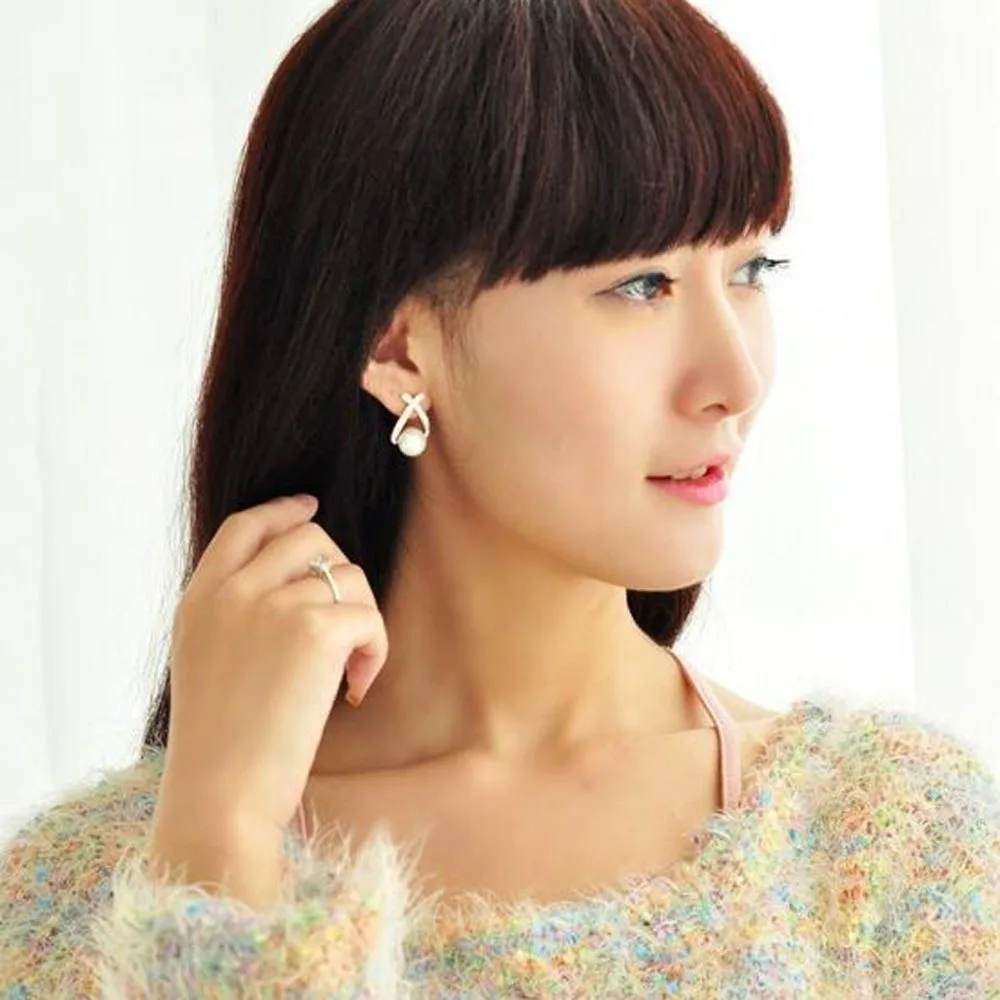 Элегантные жемчужные серьги с золотыми кристаллами подвески трендовые гвоздики