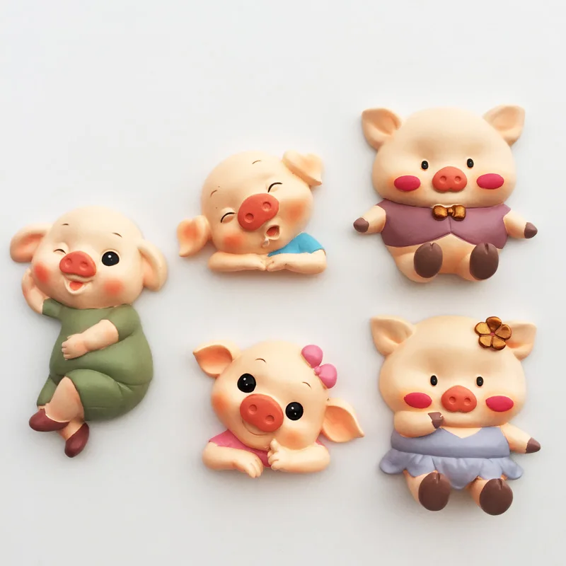 

Милая мультяшная свинка для младенцев трехмерная ручная роспись декоративные изделия для раннего развития детей