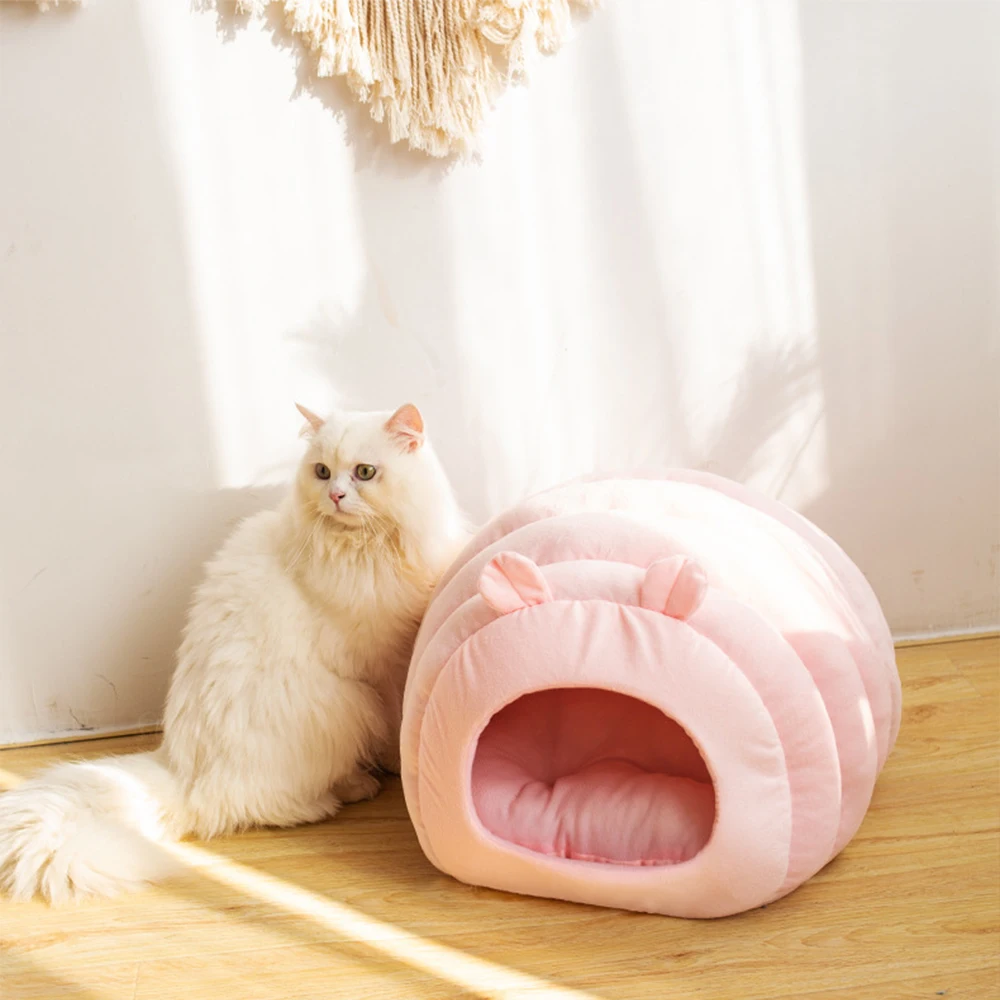 

Pet Cat House Dog Bed Semi-Enclosed Cave Sleeping Bag Caterpillar Design Puppy Kitten Soft Warm Sofa Mattress Cute Funny Nest