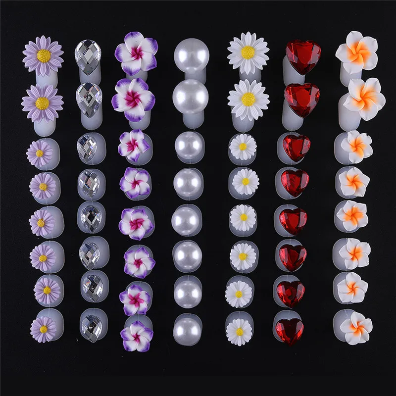 8 шт./лот мягкий силиконовый разделитель пальцев ног форма для маникюра и