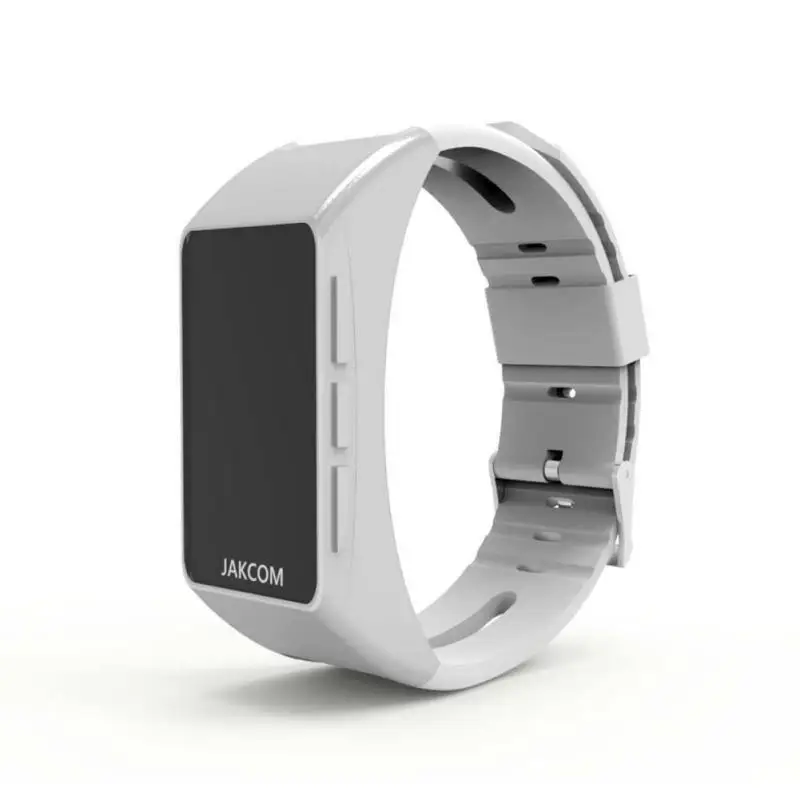 Белый JAKCOM смарт-браслет B3 Bluetooth Смарт-Браслет беспроводные наушники HD OLED дисплей монитор сердечного ритма умный Браслет - Цвет: Белый