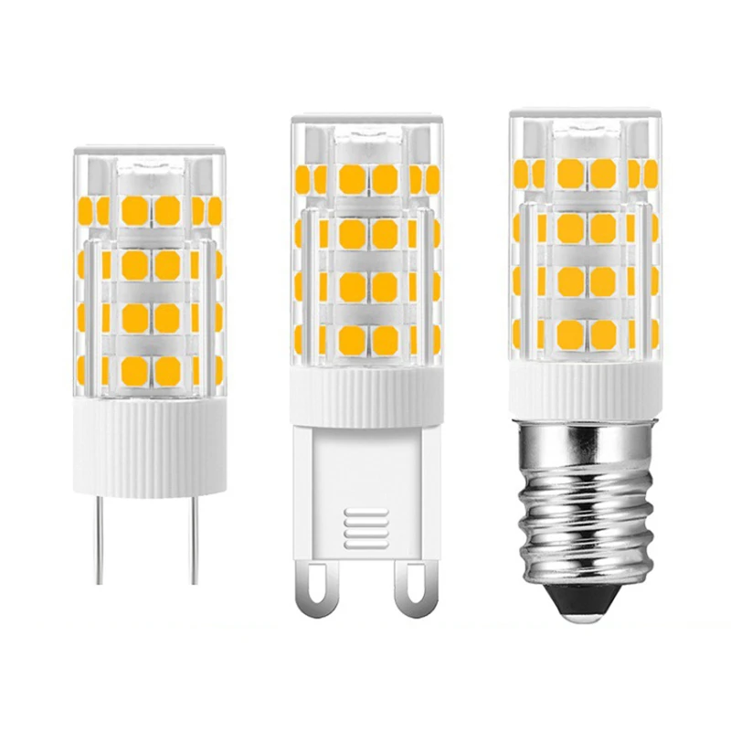 

1Pcs Ceramic LED G9 G4 E14 LED Light AC 220V 3W 5W 7W 9W 12W 15W 18W LED Corn Bulb SMD 2835 Lamp For Crystal Chandelier Light