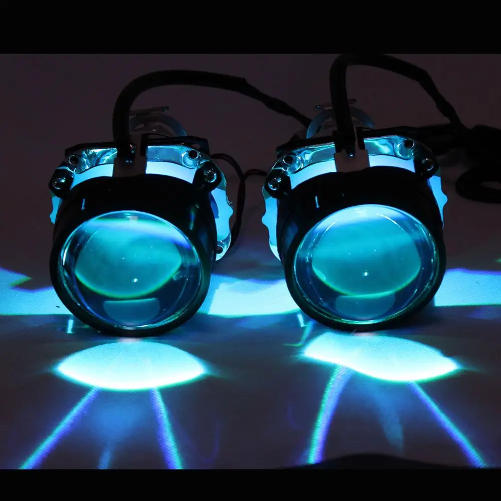 Demon Eye Led Light многоцветный RGB беспроводной пульт дистанционного управления Blutooth телефон приложение для фар автомобиля объектив проектора/Мотоцикл HID ксеноновый проектор Объектив модифицированный