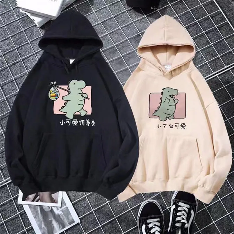 2019 новый милый осень зима плюс бархат женские свитшоты Харадзюку с принтом