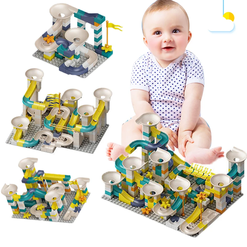 Конструктор из крупных частиц совместимый с фирменными шариками непрерывная