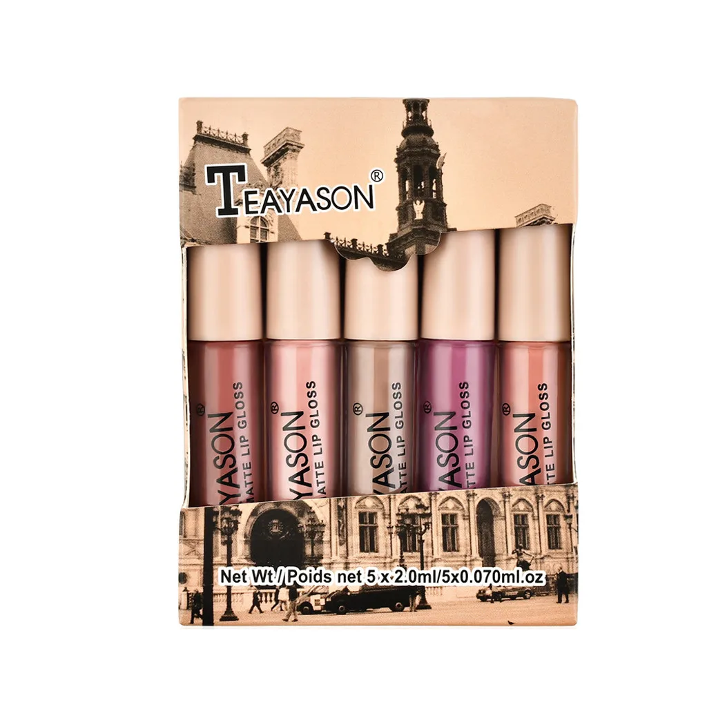 Лидер продаж водостойкая матовая губная помада телесного цвета бархатный