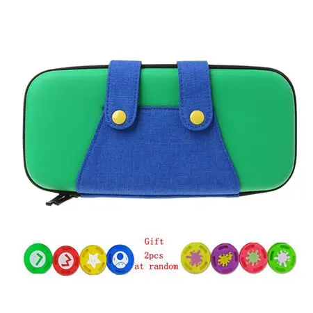 Green with gift Marios PU Портативная сумка для ноу переключатель переноска хранение Твердый чехол Защита для Nintendo Переключатель консоли игровые аксессуары - Цвет: Green with gift