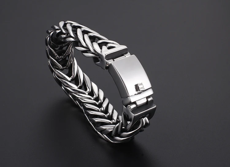 TrustyLan Pulseira Masculina, нержавеющая сталь, 17 мм, широкий браслет, мужские ювелирные изделия, v-образная форма, мужские браслеты,, Прямая поставка, подарок для Него