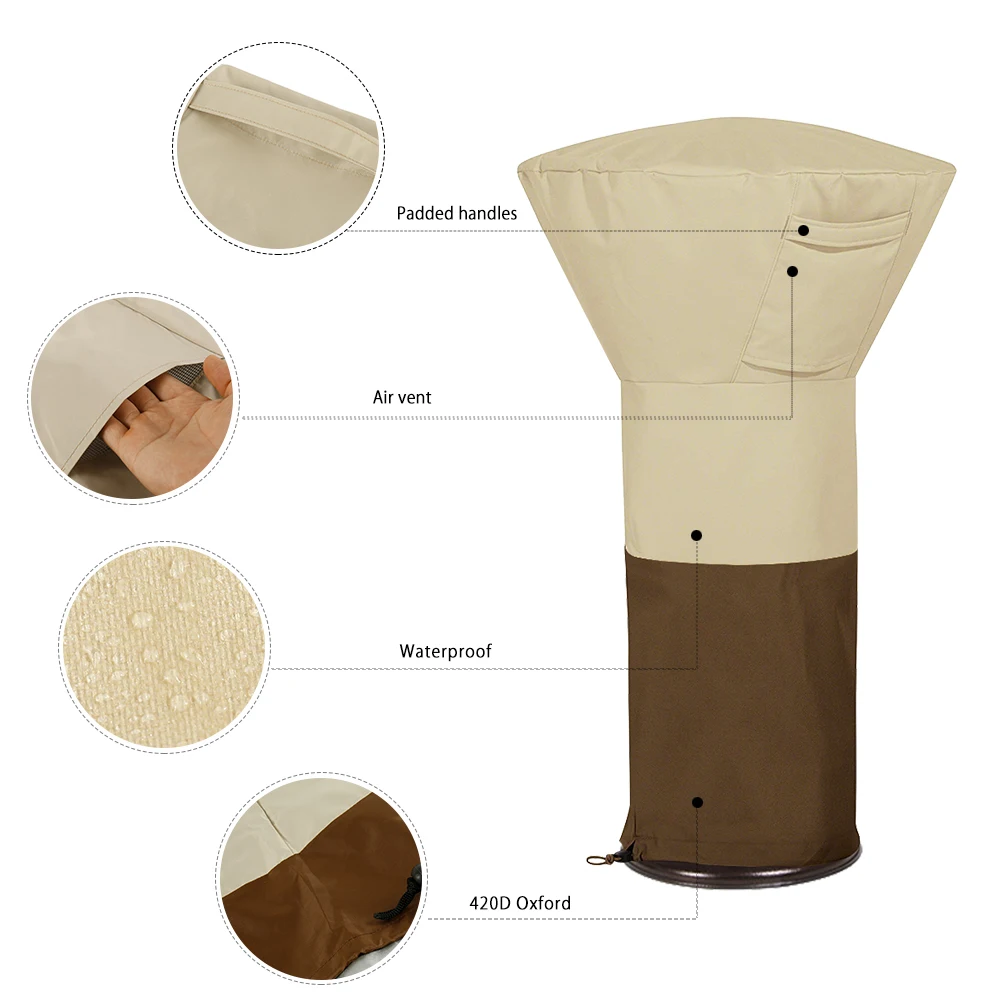 Классические аксессуары круглый стол на веранде крышка нагревателя для патио