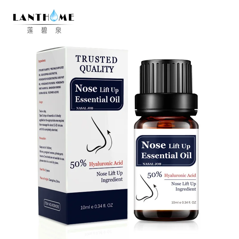 

LANTHOME Nose Lifting Up Essence Oil Tightening Beauty Nose Care Massage Reduce Narrow Thin Nose Beauty Tool 10ML