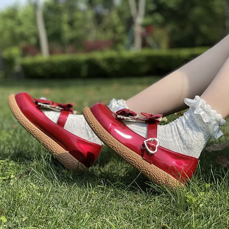 Туфли с круглым носком для студенток и девушек обувь из искусственной кожи