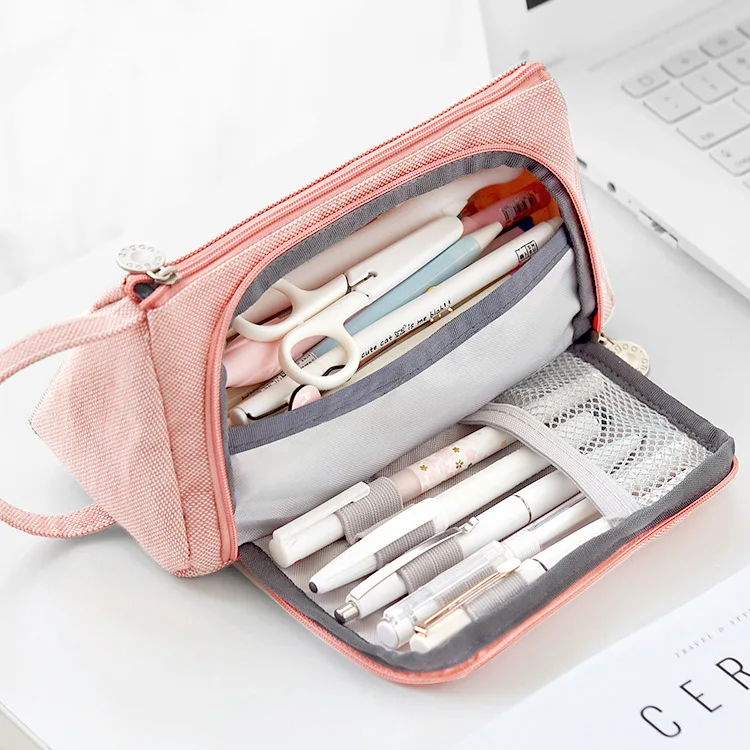 Новый супер чехол для карандашей Kawaii Большой Вместительный школьный ручек