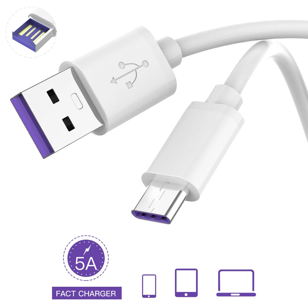 Для huawei USB 5A type C кабель P20 Pro lite mate 9 10 Pro P10 P30 lite V10 USB 3,1 type-C супер зарядный кабель