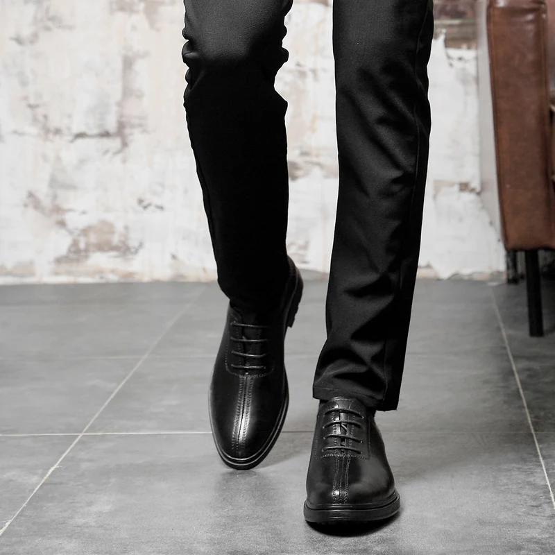 

hot masculino flat informales cuero hombre sapatos new men casual Mens shoe black breathable sapato shoes fashion zapatos mens