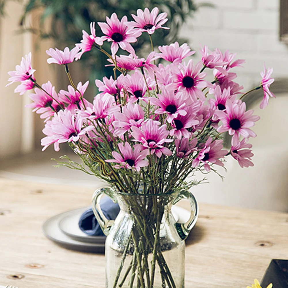 Искусственная ромашка цветы Космос шелковые искусственные декоративные тычинки