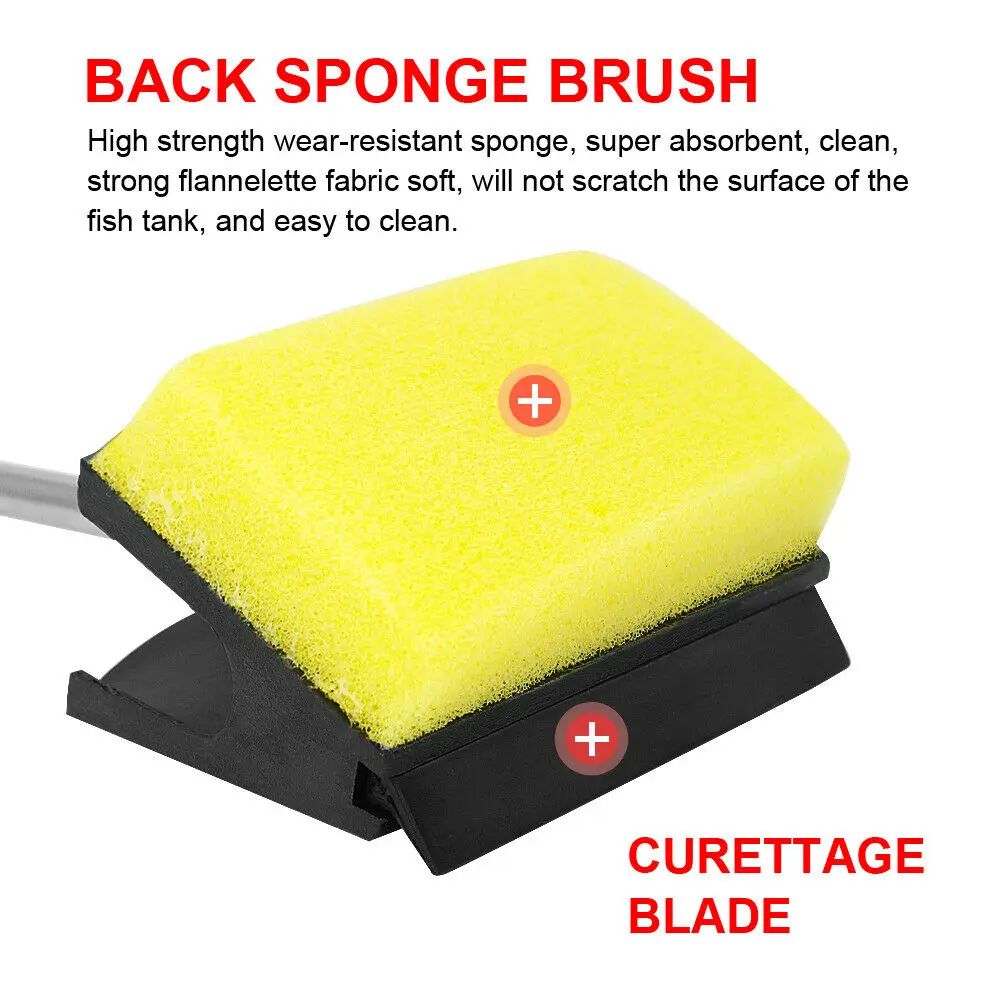 

5 in 1 Aquarium Cleaning Tools Aquarium Tank Clean Set Fish Net Gravel Rake Algae Scraper Fork Sponge Brush Glass Cleaner