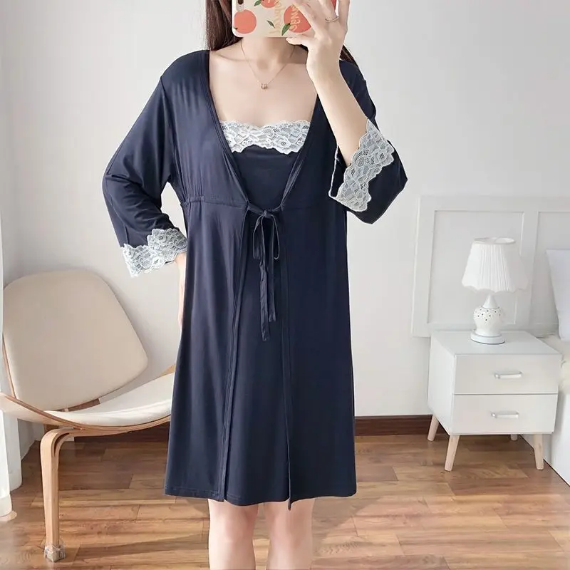 2 шт./компл. халат для беременных и взрослых платья грудного вскармливания Одежда