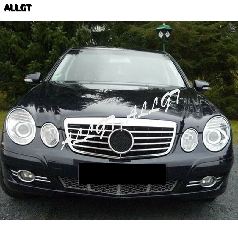 Передний центральный решетчатый бампер для Mercedes Benz E Class W211 E200 E240 E280 E320 2007 2008 2009