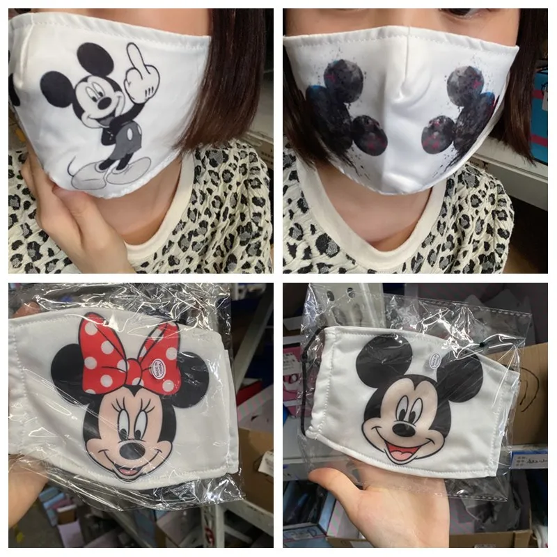 Disney Микки и Минни Маус уход за кожей лица маска для взрослых встроенный Pm 2 5