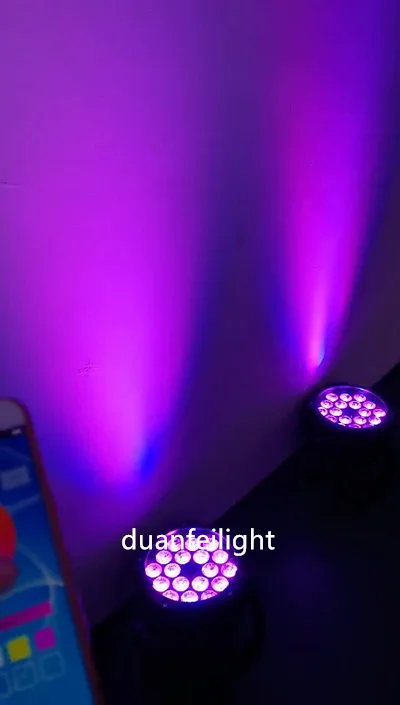 (6 шт. + зарядка flycase) Высокая мощность led батарея Открытый водонепроницаемый par 18x18