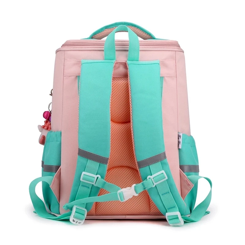Large Capacity orthopedic Schoolbags for Kids Boy Girl Cute Dinosaur Backpack Children Safety Backpack with Reflective Strips
