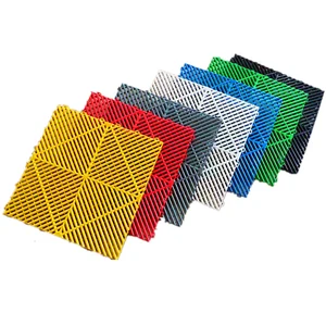 40pcs garage floor tiles free shipping interlocking motorcycle garage floor mats 40x40x1 8cm car washing center floor drain grid free global shipping