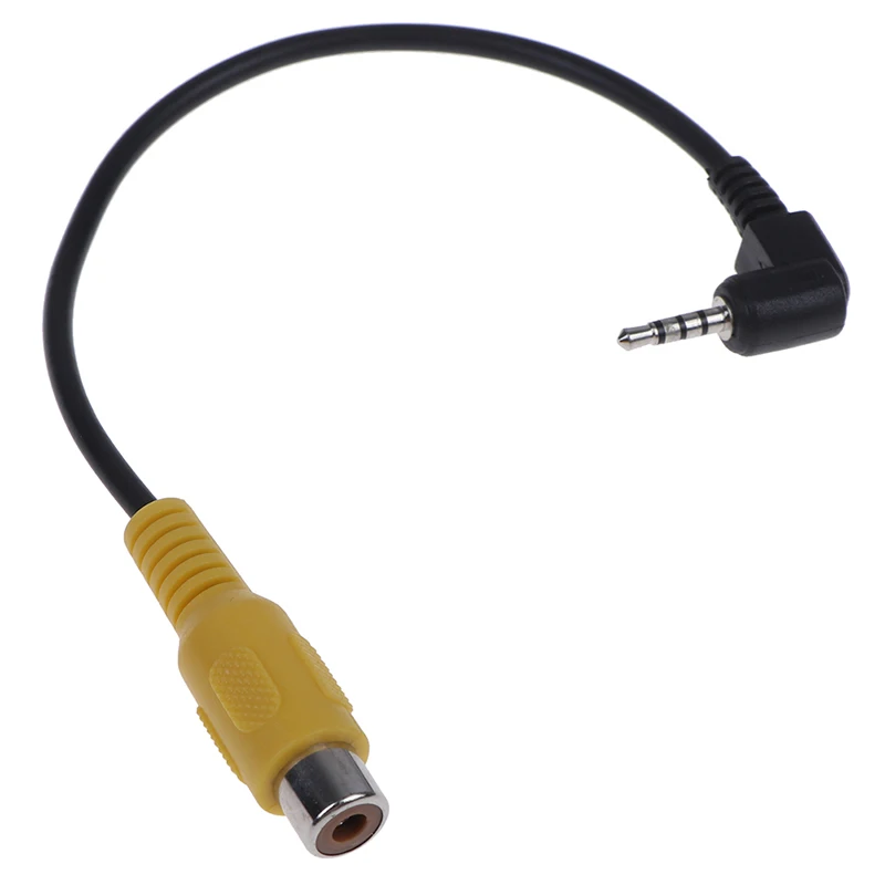 

1Pc 2.5mm AV-in Converter Video Cable Stereo Male Plug To RCA Female Adapter
