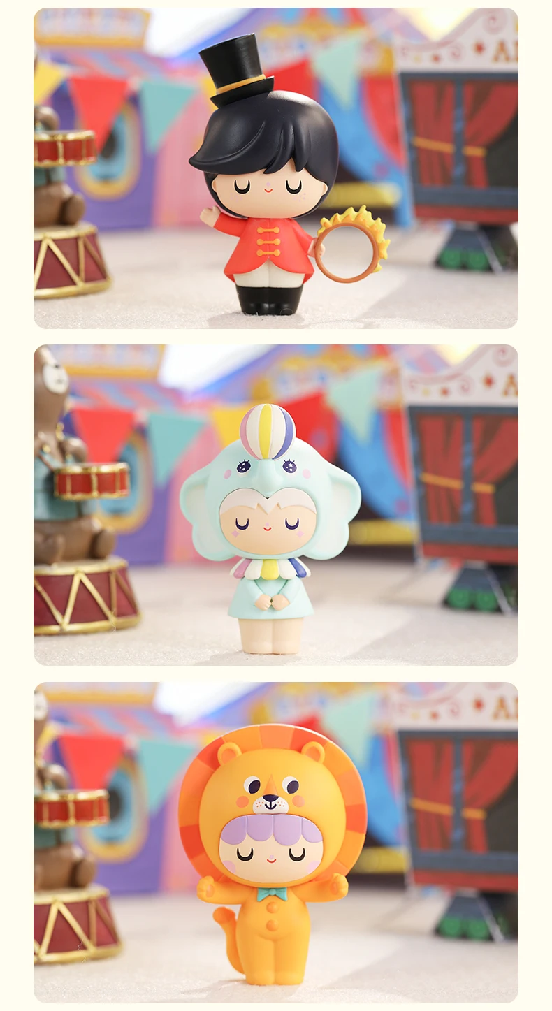 POPMART куклы Momiji Цирк серии игрушки фигурка подарок на день рождения Детская игрушка