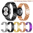 Ремешок для часов Samsung Galaxy Watch 4 44 мм 40 мм, браслет из нержавеющей стали для Samsung Galaxy Watch 4 Classic 42 мм 46 мм, Correa
