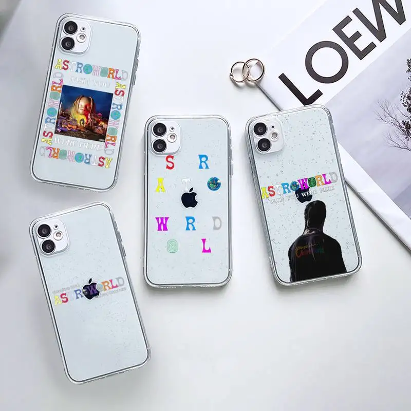 

Travis Scotts Astroworld Phone Case Transparent for iPhone 12 11 mini pro XS MAX 6 6S 8 7 Plus X 5S SE 2020 XR