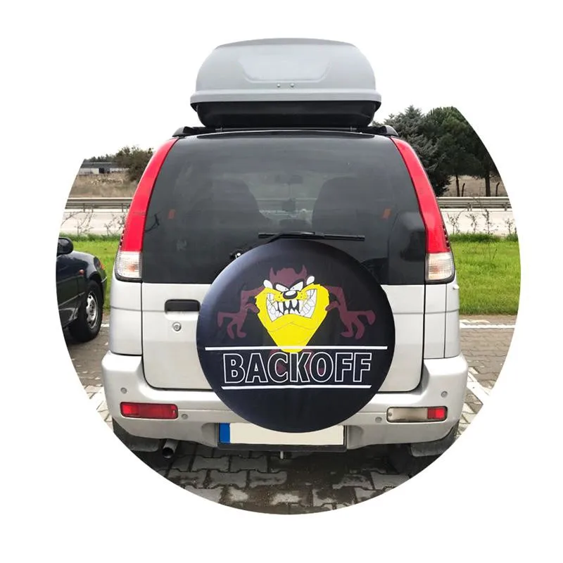 Автомобильный Стайлинг 14 17 дюймов мультяшный чехол из ПВХ для запасных колес и