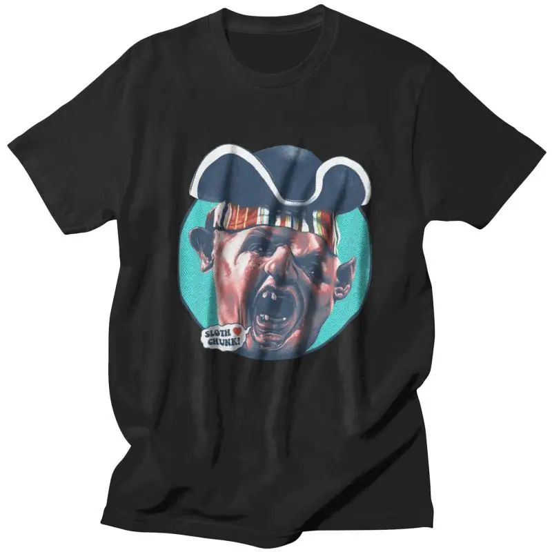 

Funny The Goonies Sloth Tshirts for Men Short Sleeves Leisure T Shirt Urban Comedy Film Sloth T-shirt Loose Fit Cotton Tee Tops