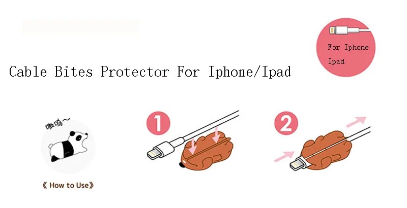 Новинка, 1 шт., защита для кабеля для Apple Iphone, милые Мультяшные животные, зарядный кабель для телефона, держатель, аксессуары для телефона, кукольные игрушки
