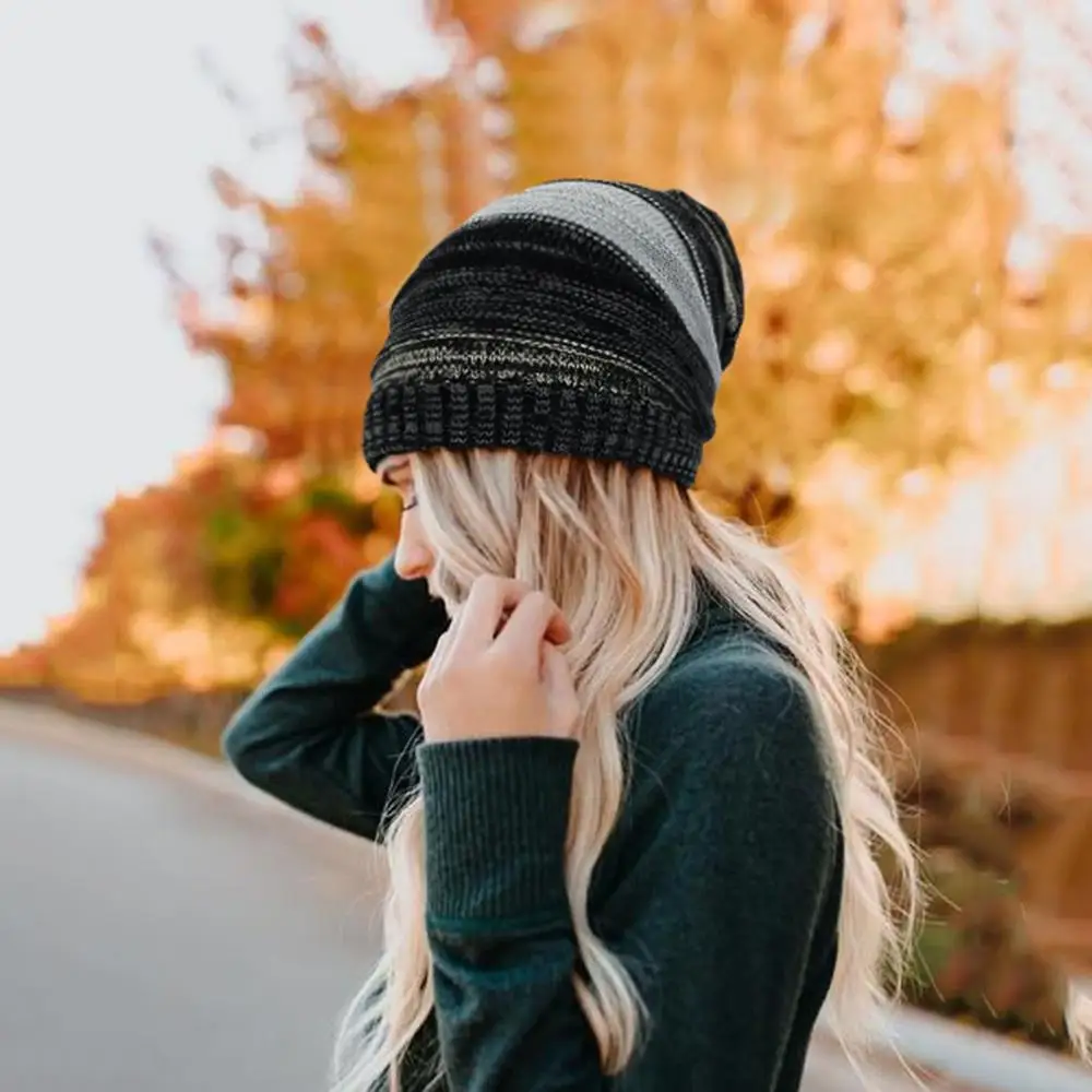 Winter Couple Crochet Knitted Hat Caps women men Wool Fur Pompom Beanies Hats gorros mujer invierno bonnet femme hiver J30 | Аксессуары