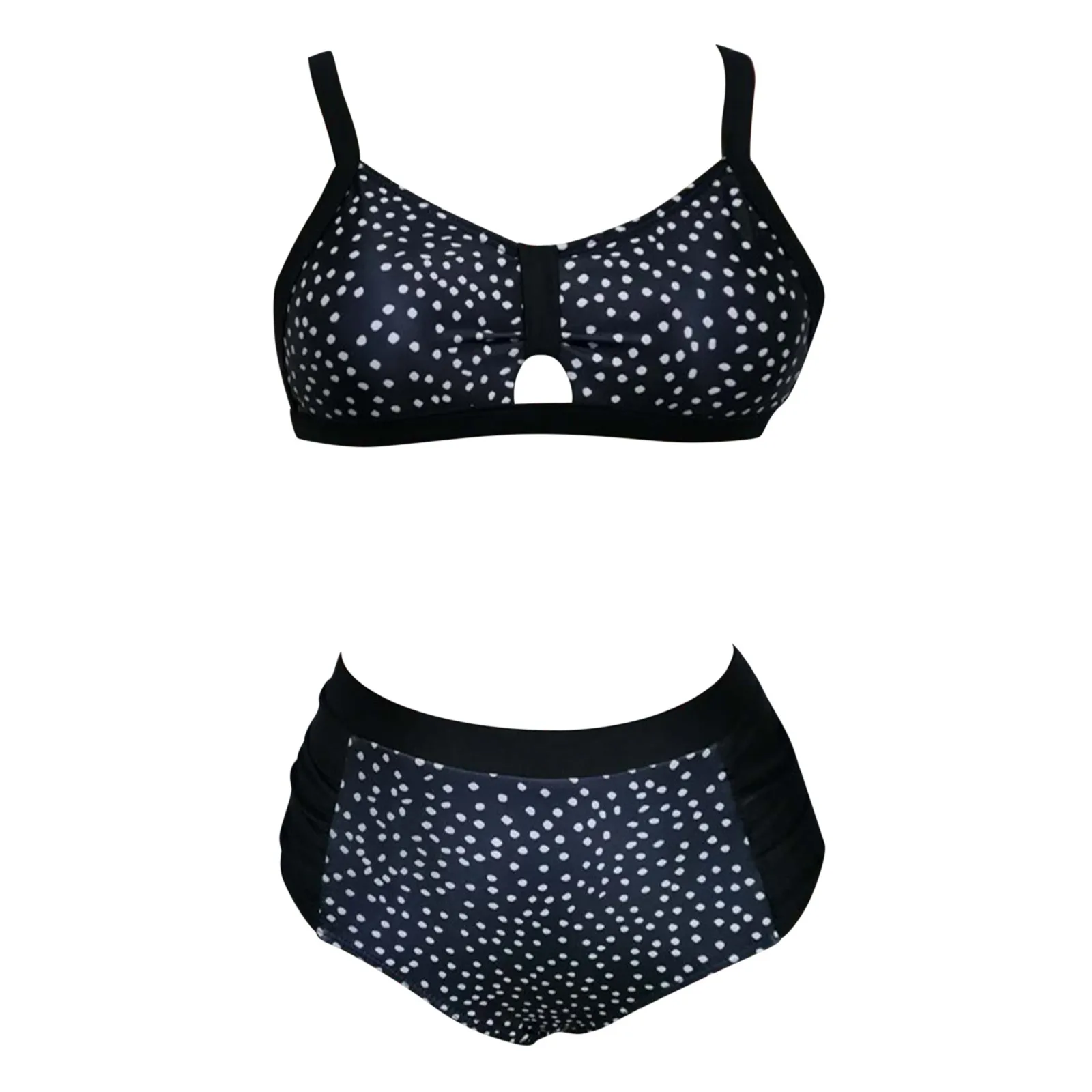 

2021 Sexy Printed Bikini Women Swimwear Bandeau Biquini High Waist Swimsuit Female Bathing Suit Push Up Bikini Set Beachwear