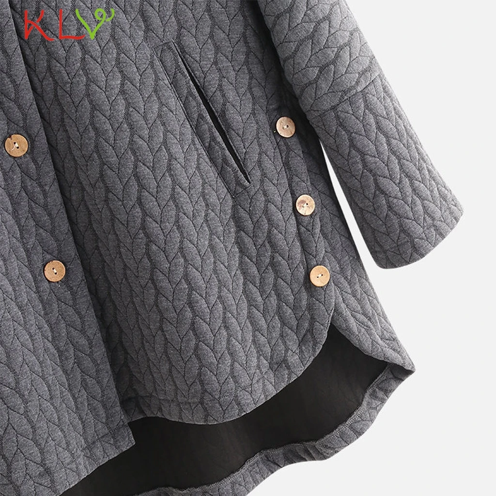 

Women Jacket Warm Hooded Button Pockets Loose Fleece Coat Womens Winter Jackets and Coats Casual Outwear Clothes Plus Size 19Oct