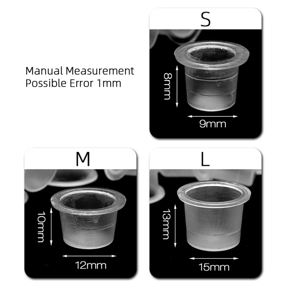 Лучшие 1000 шт татуировки Одноразовые Пигментные чашки набор охраны окружающей
