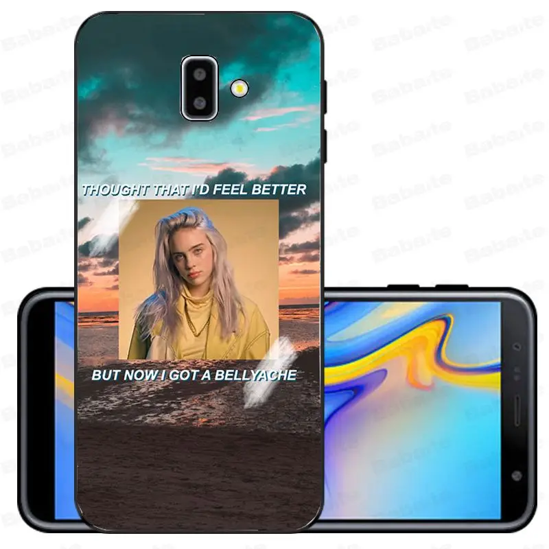 Song Lyrics Billie Eilish Эстетическая Оболочка Чехол для телефона samsung Galaxy j6 plus A6 A8 A9 A10 A30 A50 мобильные телефоны - Цвет: A16