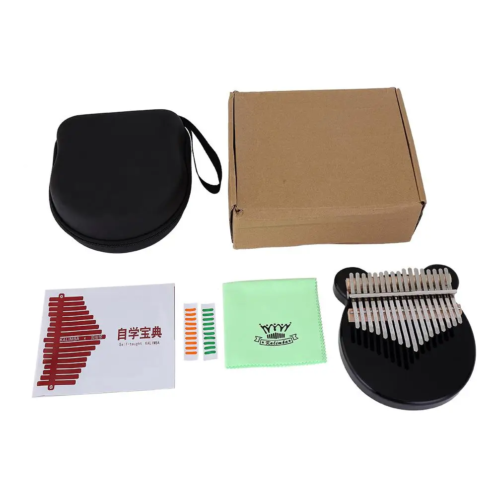 

17 Keys Kalimba Thumb Piano Acrylic Body Thumb Piano Black Mbira Beech Kalimba Thumb Piano for Musical Instrument