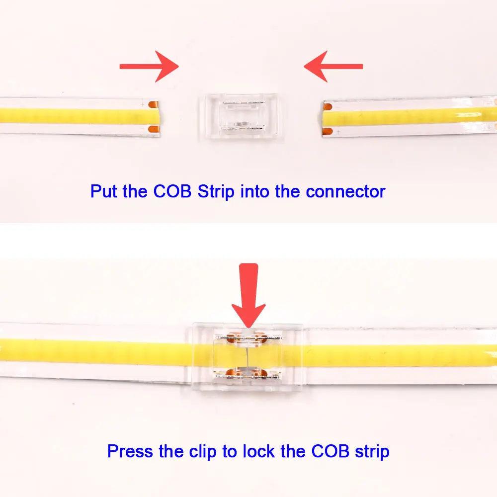 5 шт. Высококачественная Светодиодная лента COB быстрый разъем для ленты FCOB