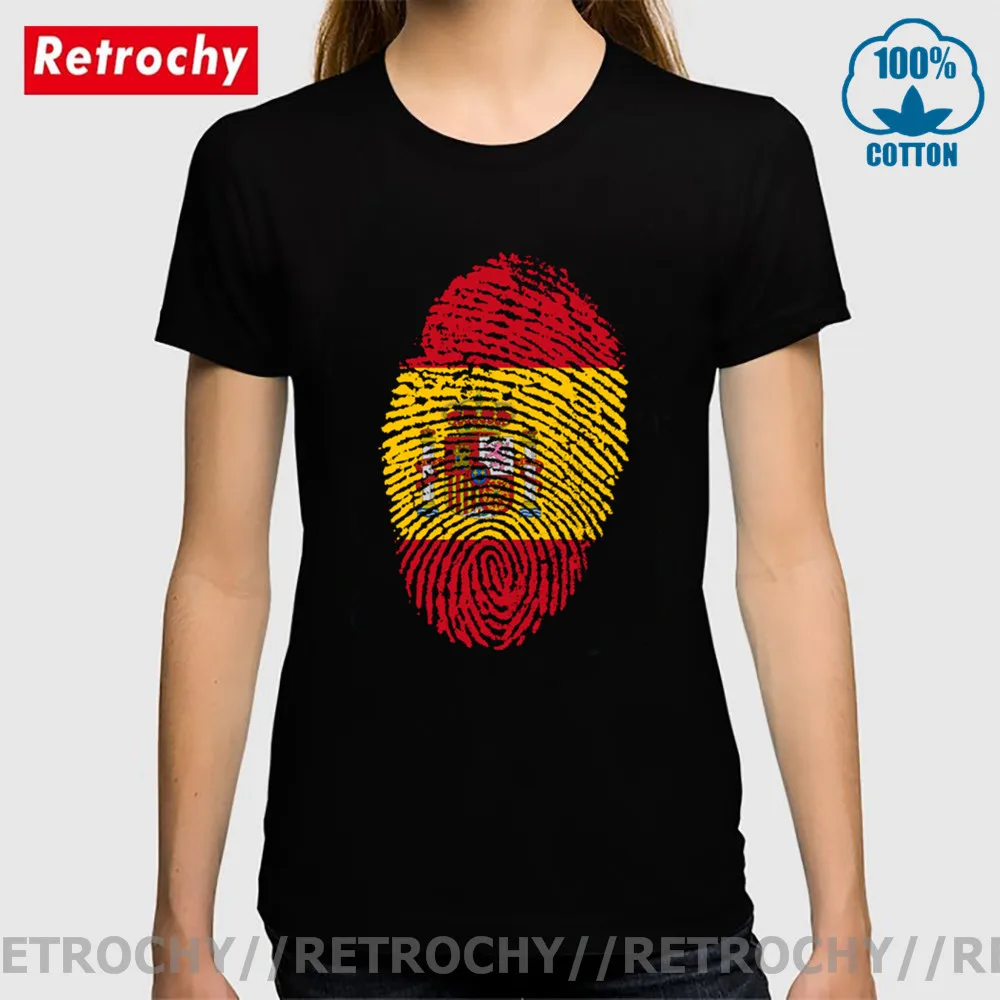 На каждый день с флагом Испании определение отпечатка пальца Футболка женская