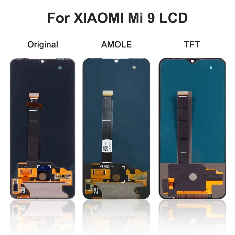 6 39 ''Оригинальный ЖК дисплей для xiaomi Mi 9 Mi9 + сенсорный экран дигитайзер сборка